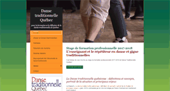 Desktop Screenshot of dansetrad.qc.ca