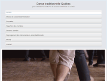 Tablet Screenshot of dansetrad.qc.ca